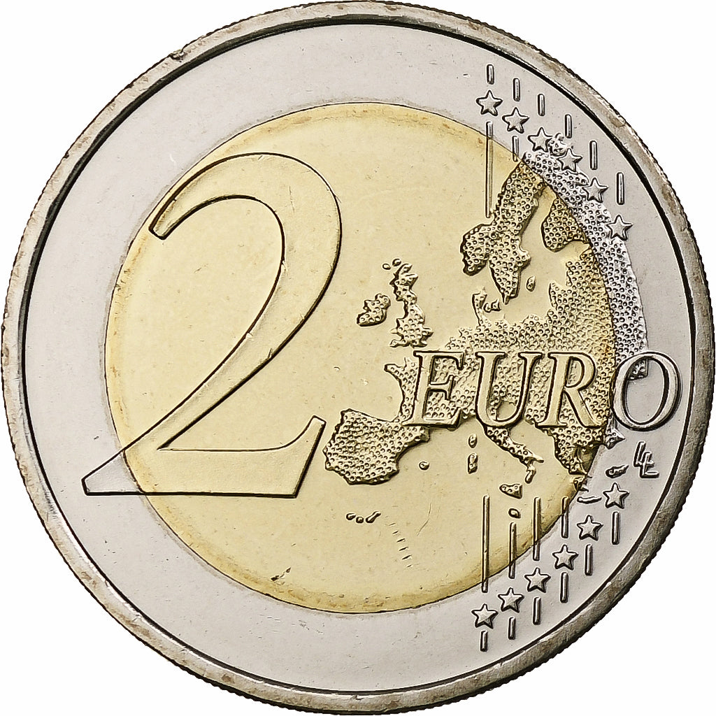 Letland, 2 Euro, présidence de l'UE, 2015, Stuttgart, Bi-Metallic, UNC-