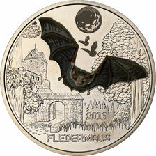 Austria, 3 Euro, Colorful Creatures - Bat, 2016, Vienna, Copper-nickel, MS(63)