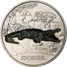 Austria, 3 Euro, Colorful Creatures - Crocodile, 2017, Vienna, Copper-nickel