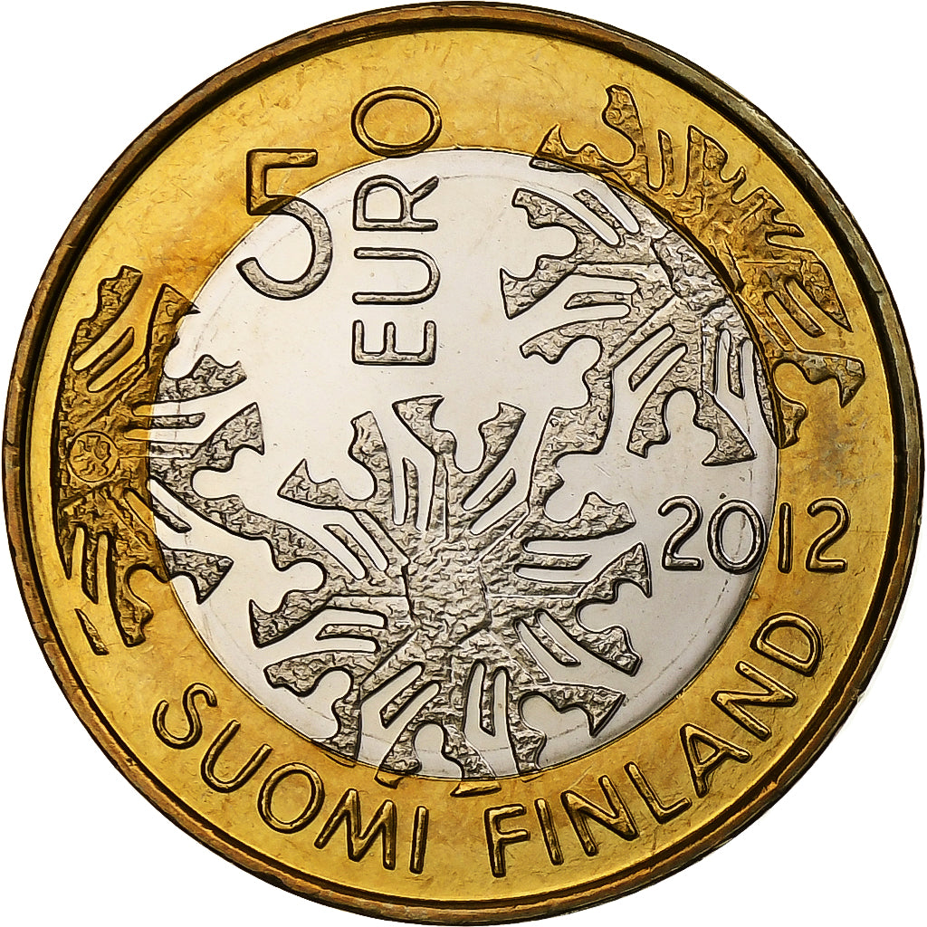 Finlandia, 5 Euro, Winter, 2012, Vantaa, Bi-metallico, SPL