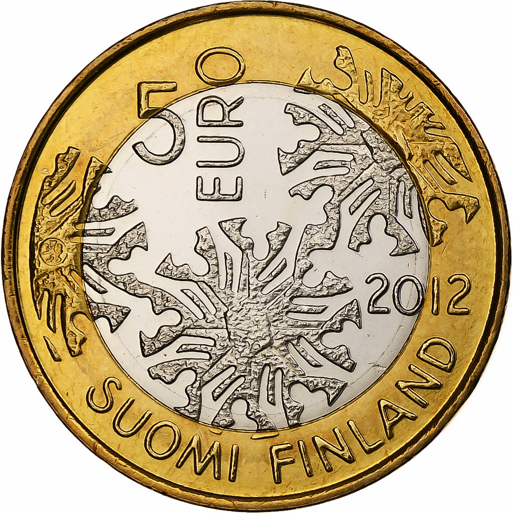 Finland, 5 Euro, The Nordic Nature - Fauna, 2012, Vantaa, Bi-Metallic, MS(63)