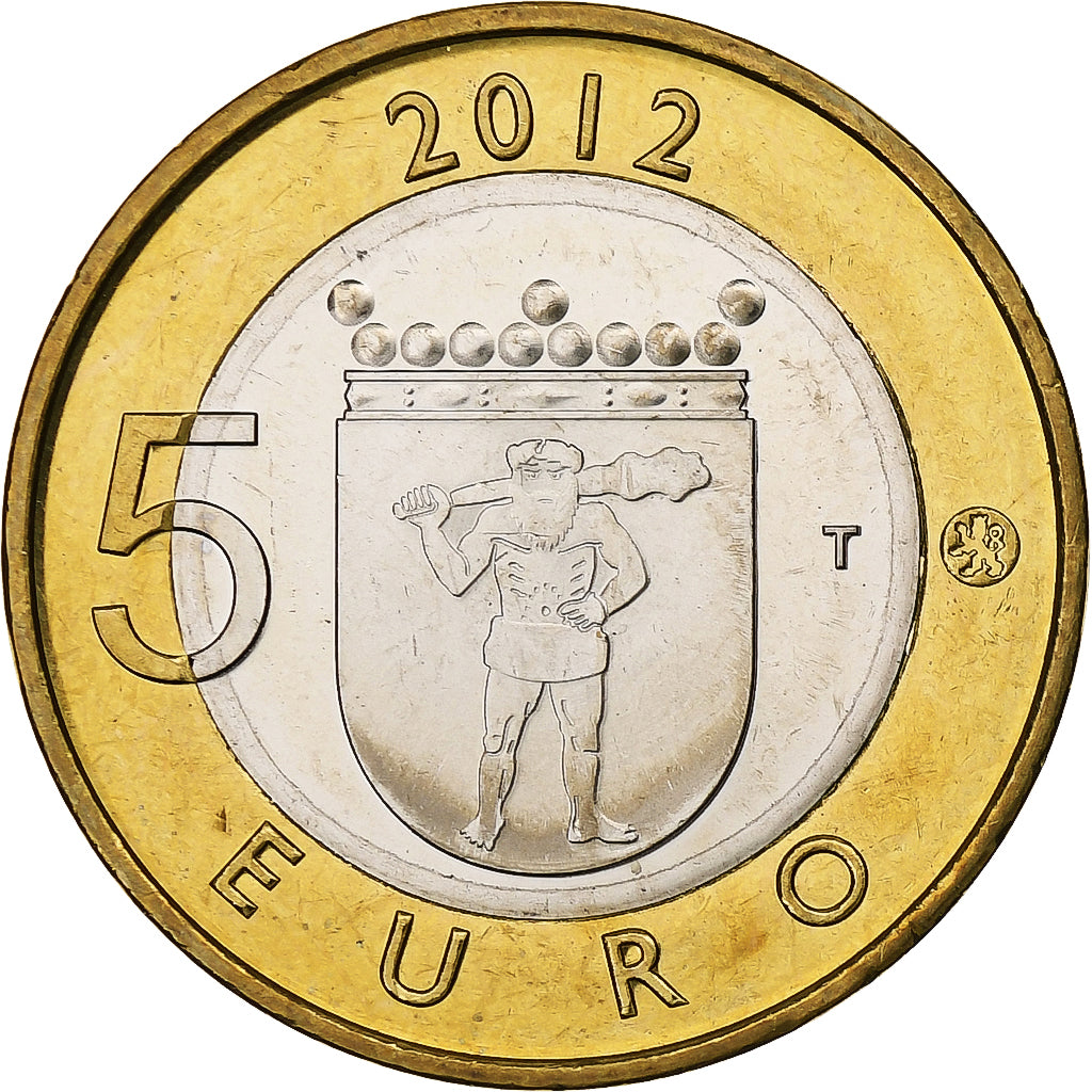 Finlandia, 5 Euro, Lumberjack's Candle Bridge, 2012, Vantaa, Bi-metallico, SPL