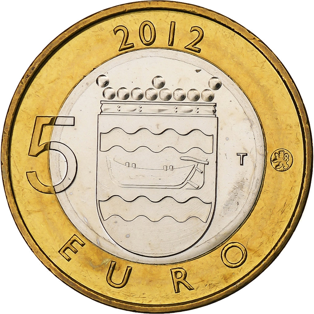 Finlândia, 5 Euro, Uusimaa, Helsinki & Uspenski Cathedral, 2012, Vantaa