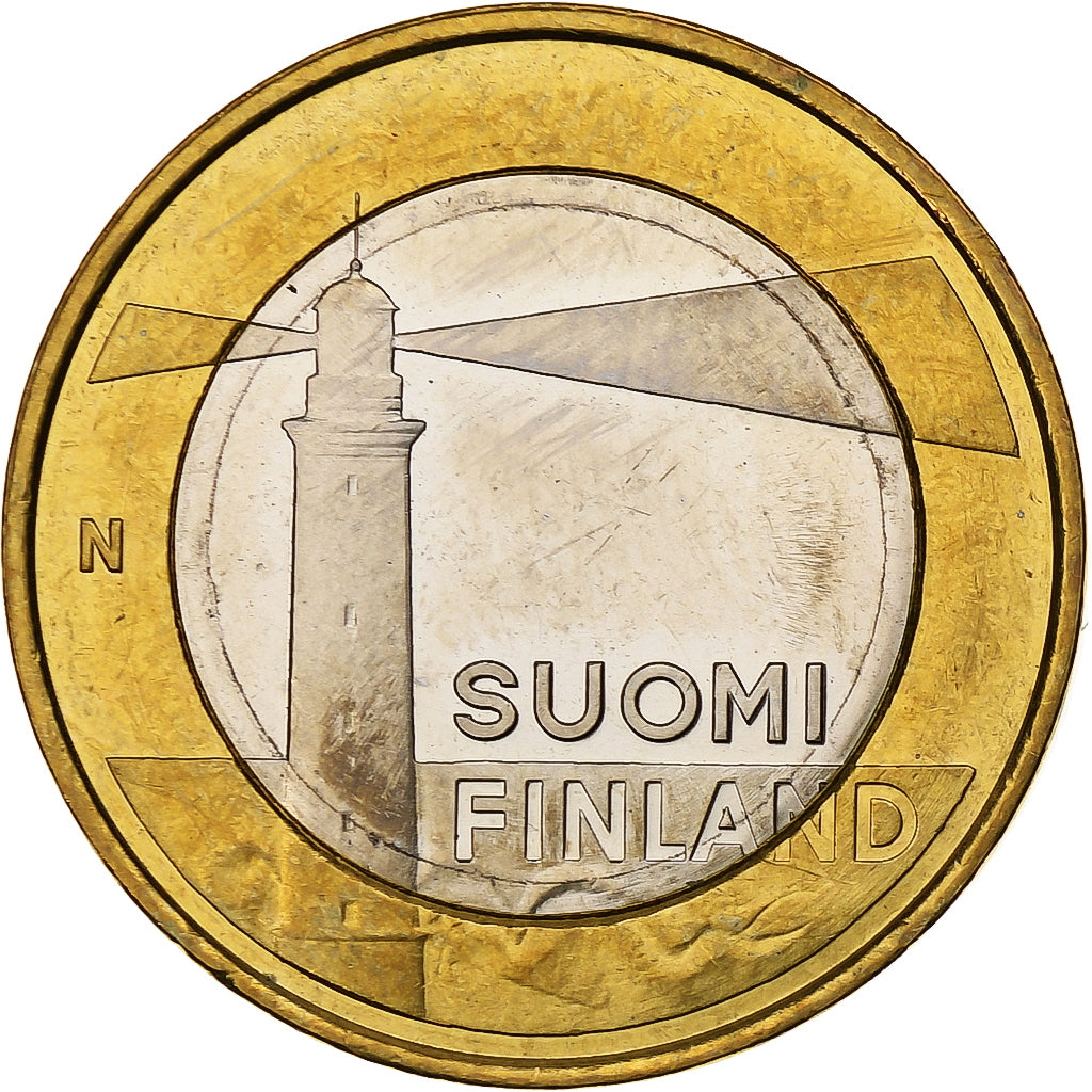 Finlandia, 5 Euro, Sälskär Lighthouse, 2013, Vantaa, Bi-metallico, SPL
