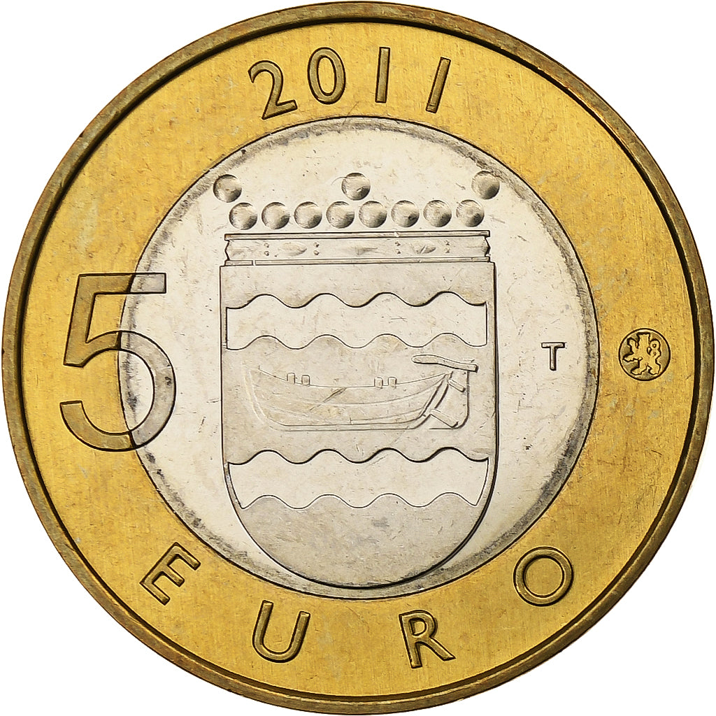 Finnland, 5 Euro, Uusimaa, 2011, Vantaa, Bi-Metallic, VZ