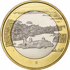 Finland, 5 Euro, Olavinlinna Castle, 2018, Vantaa, Bi-Metallic, MS(63)