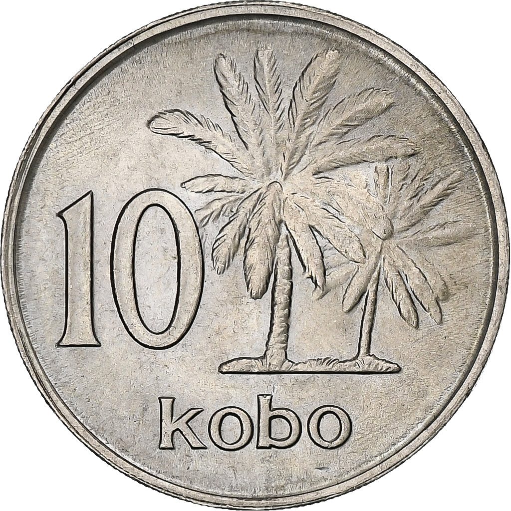 Nigeria, Elizabeth II, 10 Kobo, 1976, Kupfer-Nickel, SS, KM:10.1