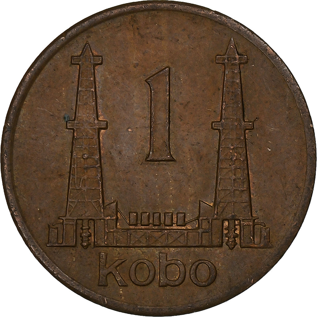 Nigeria, Elizabeth II, Kobo, 1974, Brązowy, VF(30-35), KM:8.1