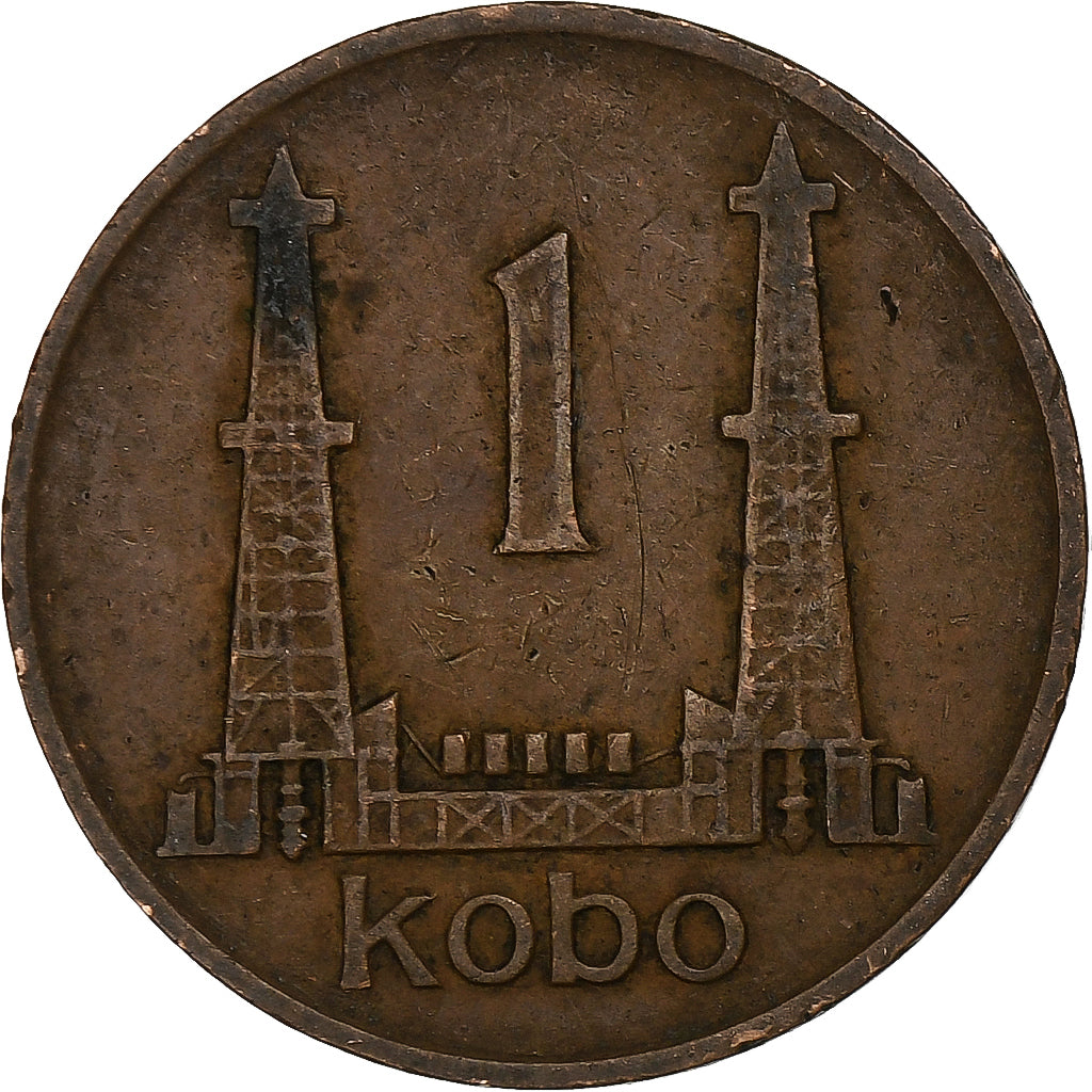 Nigeria, Elizabeth II, Kobo, 1973, Bronzo, BB, KM:8.1