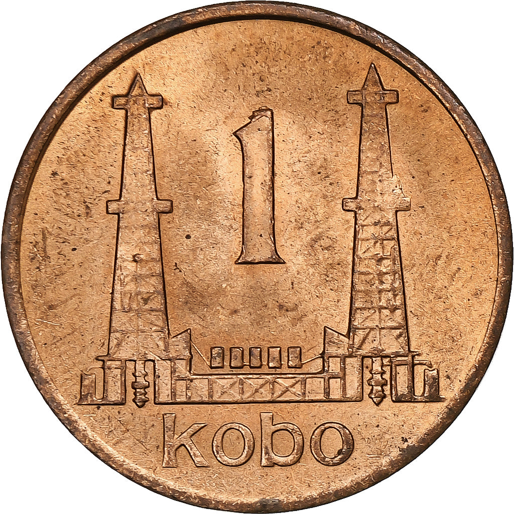 Nigeria, Elizabeth II, Kobo, 1974, Bronze, SS, KM:8.1