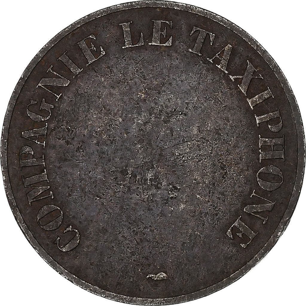 France, Jeton, Compagnie le Taxiphone, Cupro-nickel, TTB