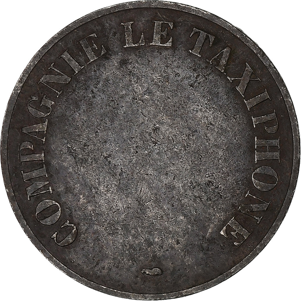 France, Jeton, Compagnie le Taxiphone, Cupro-nickel, TTB