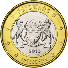 Botswana, 5 Pula, 2013, Royal Canadian Mint, Bi-Metallic, MS(63)