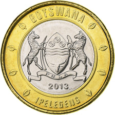 Botsuana, 5 Pula, 2013, Royal Canadian Mint, Bimetálico, SC