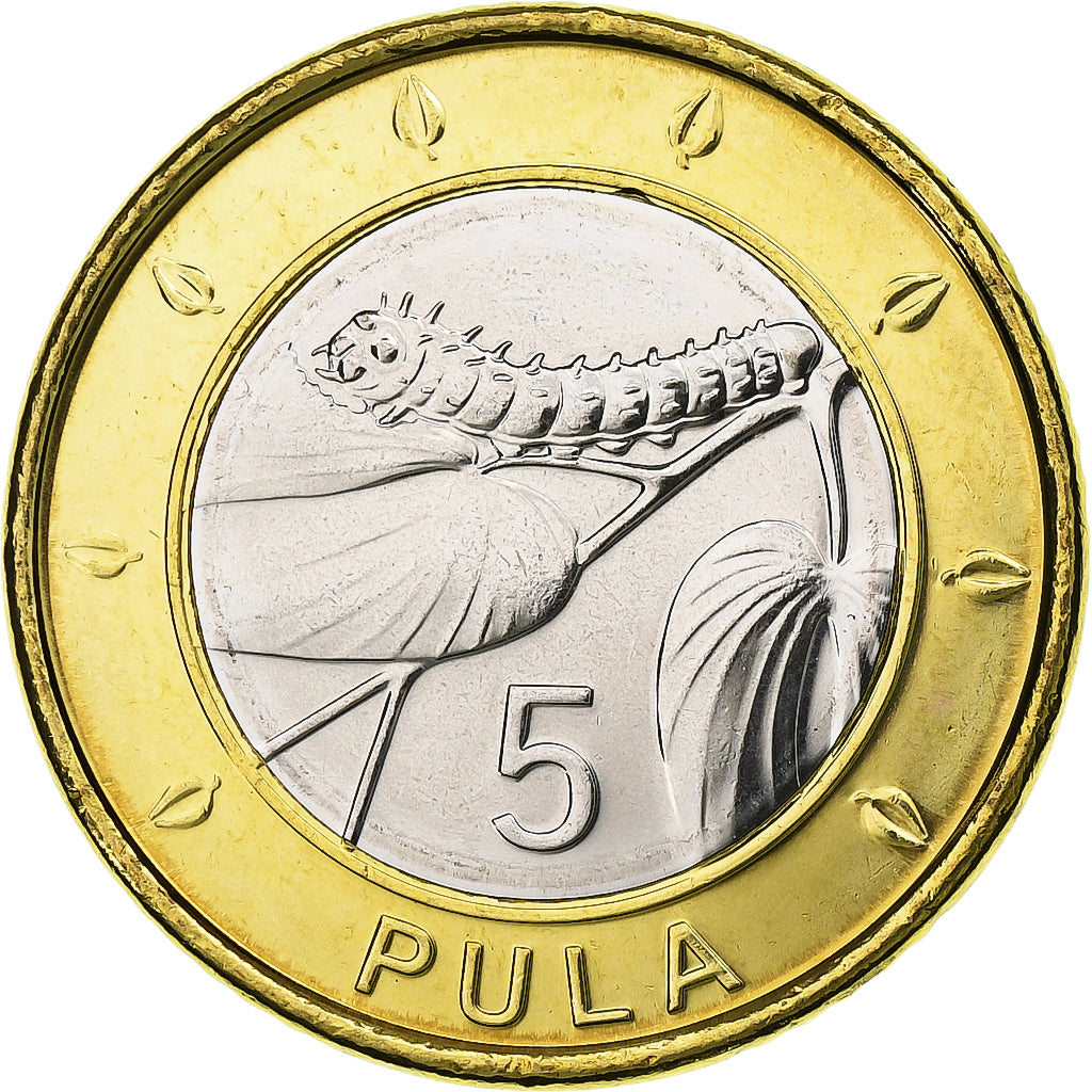 Botsuana, 5 Pula, 2013, Royal Canadian Mint, Bimetálico, SC
