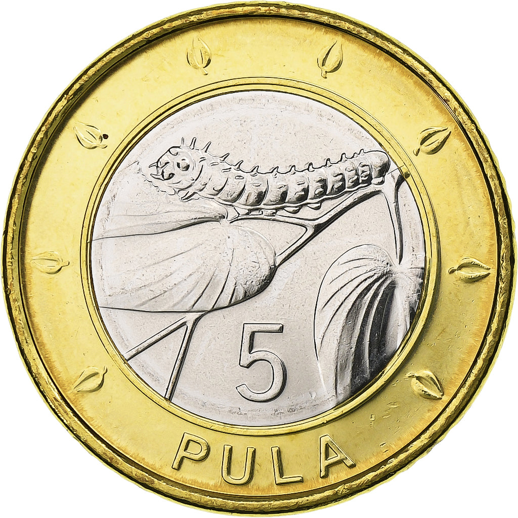 Botswana, 5 Pula, 2013, Royal Canadian Mint, Bi-Metallic, MS(63)