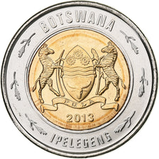 Botswana, 2 Pula, Rhinocéros, 2013, Royal Canadian Mint, Bi-metallico, SPL