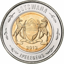Botswana, 2 Pula, Rhinocéros, 2013, Royal Canadian Mint, Bi-Metallic, MS(63)