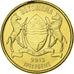 Botswana, 1 Pula, Zebra, 2013, Royal Canadian Mint, Brass plated steel, MS(63)