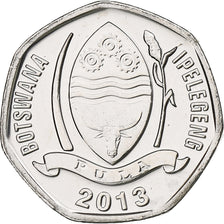 Botswana, 5 Thebe, Hornbill, 2013, Royal Canadian Mint, Nickel Clad Steel