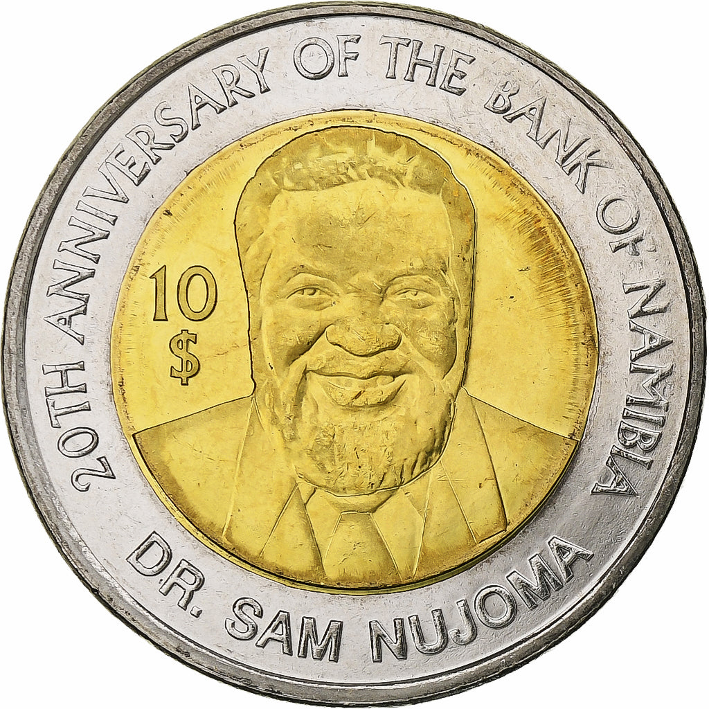Namibia, 10 Dollars, 20th Anniversary - Bank of Namibia, 2010, Llantrisant