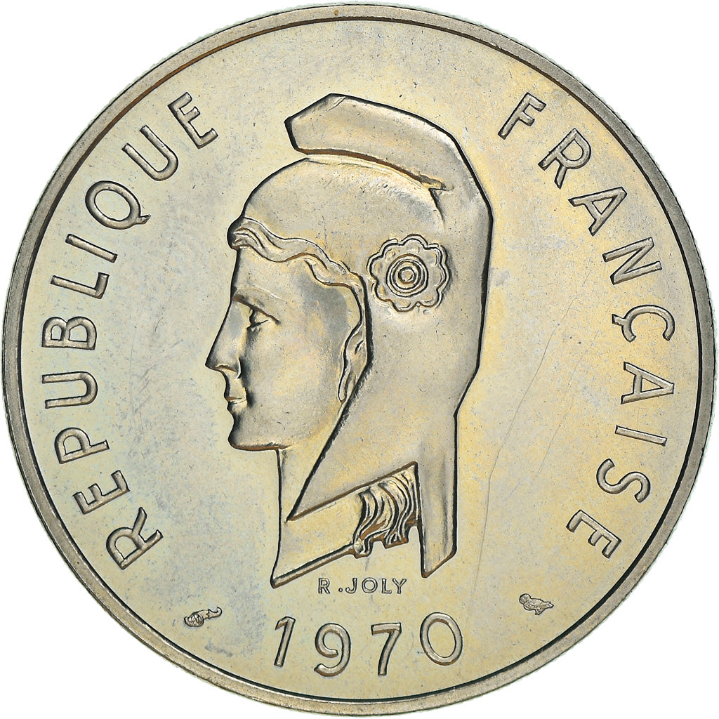 Coin, FRENCH AFARS & ISSAS, 100 Francs, 1970, Paris, ESSAI, MS(63)