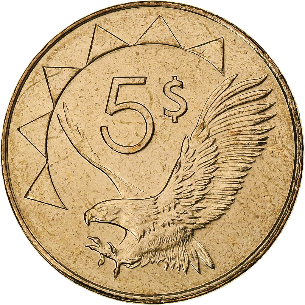 Namibia, 5 Dollars, 2015, Aluminum-Bronze, MS(63)