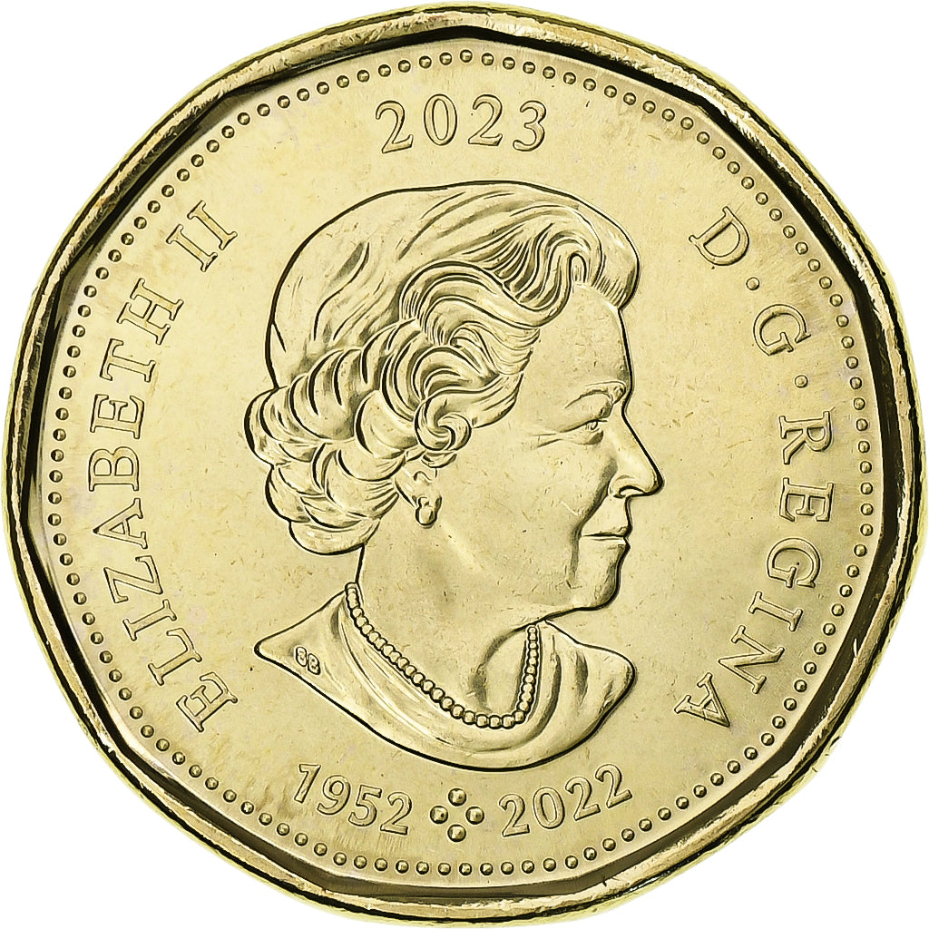 Canada, Dollar, Black-throated loon, 2023, Royal Canadian Mint, Brass plated