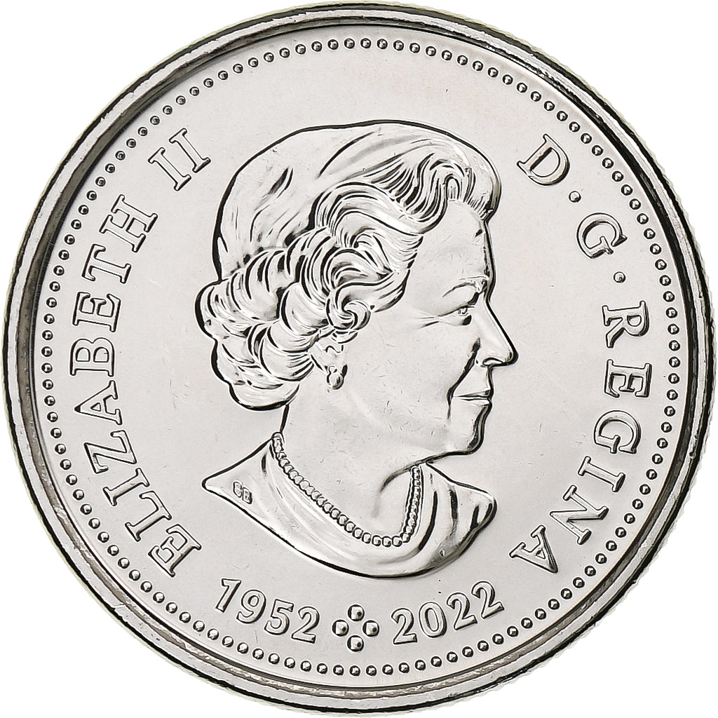 Canada, 25 Cents, Caribou, 2023, Royal Canadian Mint, Nickel plated steel