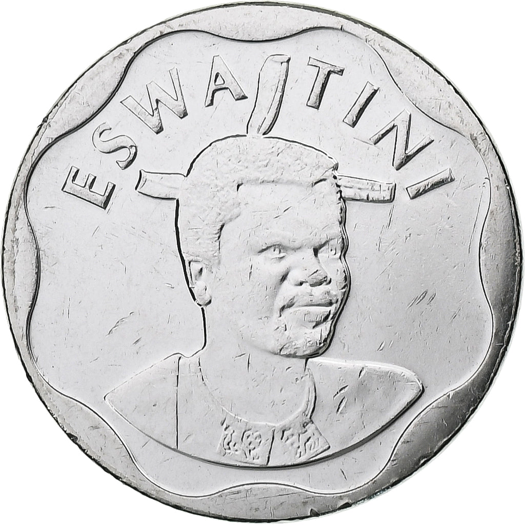 Swaziland, 10 Cents, 2021, Nickel plated steel, UNZ