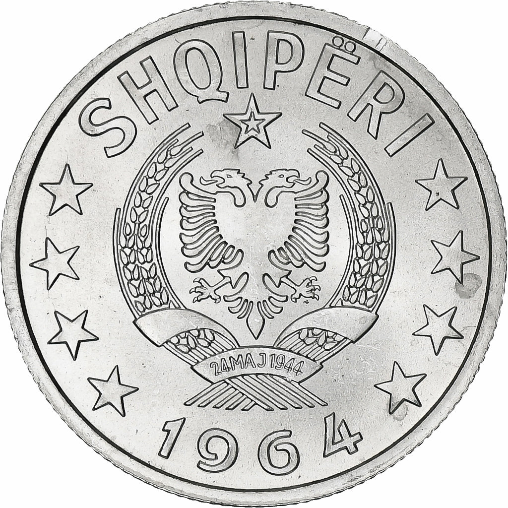 Albania, 50 Qindarka, 1964, Aluminio, SC