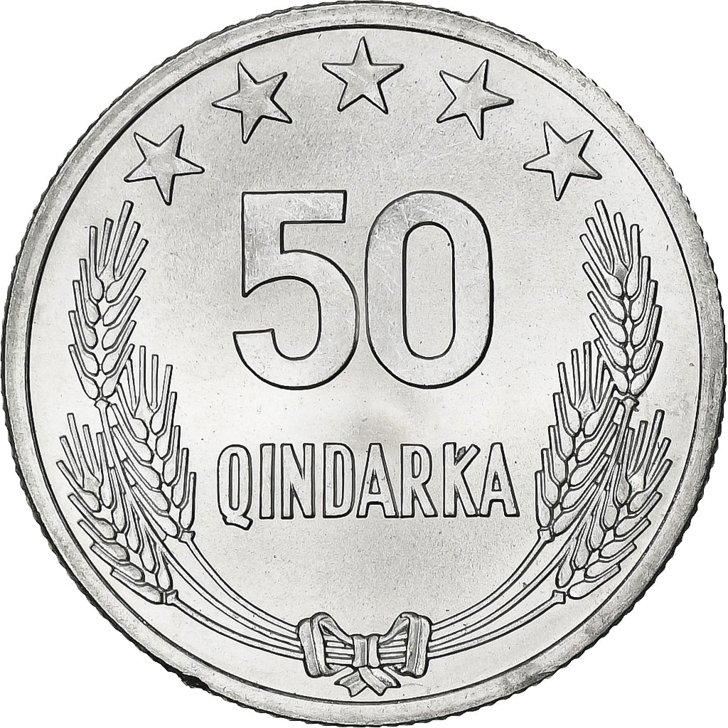 Albania, 50 Qindarka, 1964, Aluminio, SC