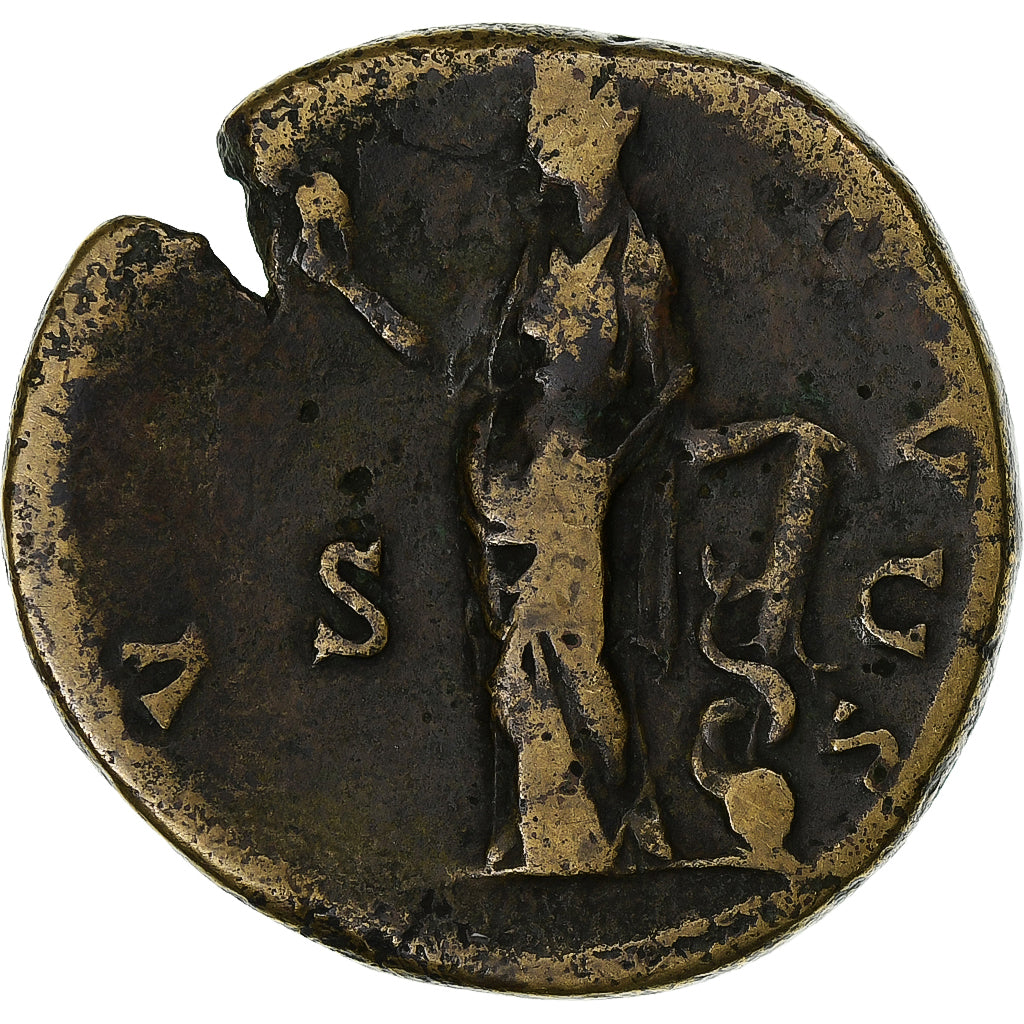 Faustina II, Sestertius, 145-161, Rome, Brązowy, VF(20-25), RIC:1388b