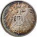 Alemania, Wilhelm II, Mark, 1907, Muldenhütten, Plata, MBC+, KM:14