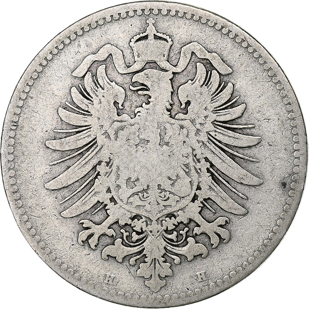 Deutschland, Wilhelm I, Mark, 1874, Darmstadt, Silber, S, KM:14