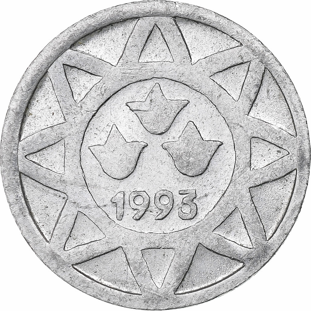 Azerbaijan, 5 Qapik, 1993, Aluminum, MS(63)