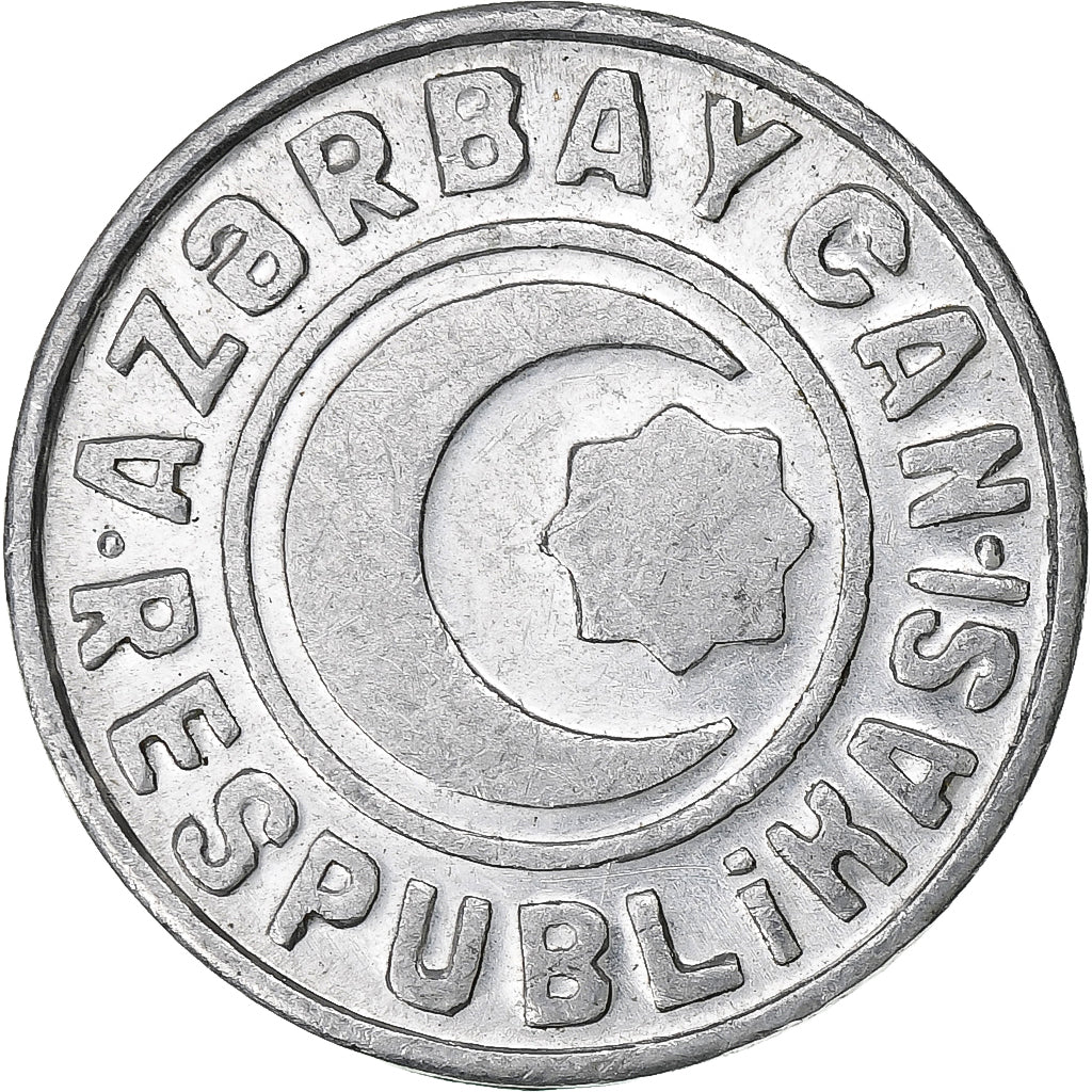 Azerbaijan, 20 Qapik, 1993, Aluminum, MS(63)