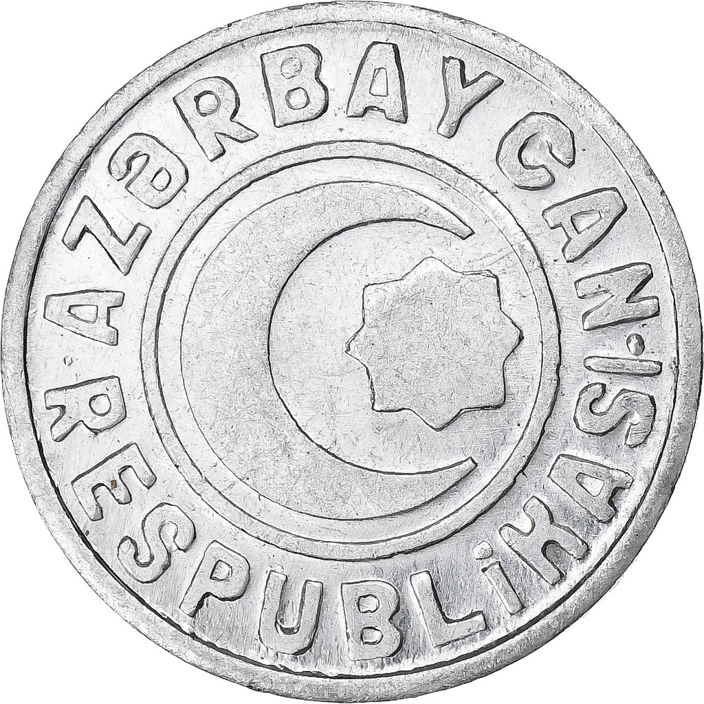 Azerbaijan, 20 Qapik, 1993, Aluminum, MS(63)