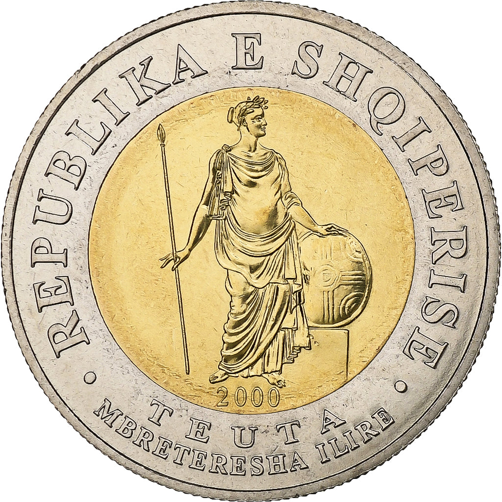 Albania, 100 Lekë, 2000, Pessac, Bimetálico, SC