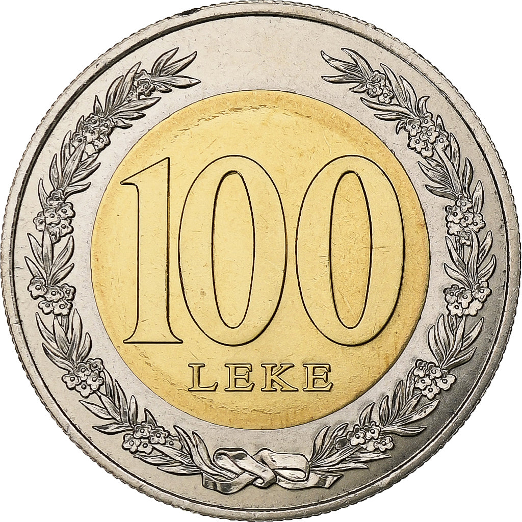 Albania, 100 Lekë, 2000, Pessac, Bimetálico, SC