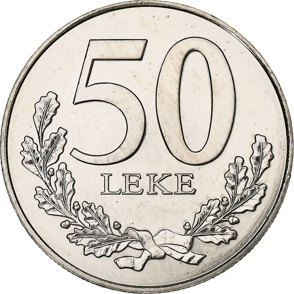 Albanie, 50 Lekë, 2000, Pessac, Cupro-nickel, SPL