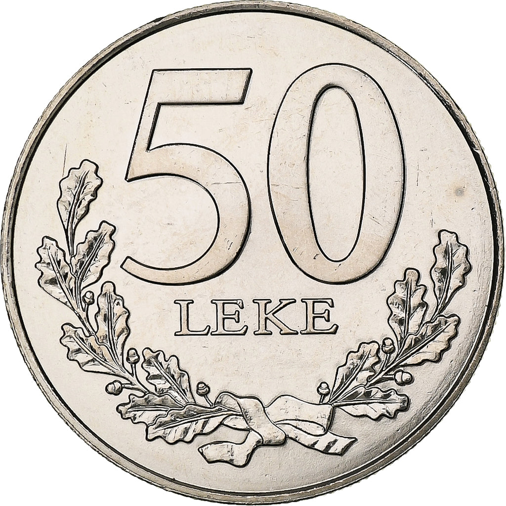 Albania, 50 Lekë, 2000, Pessac, Copper-nickel, MS(63)