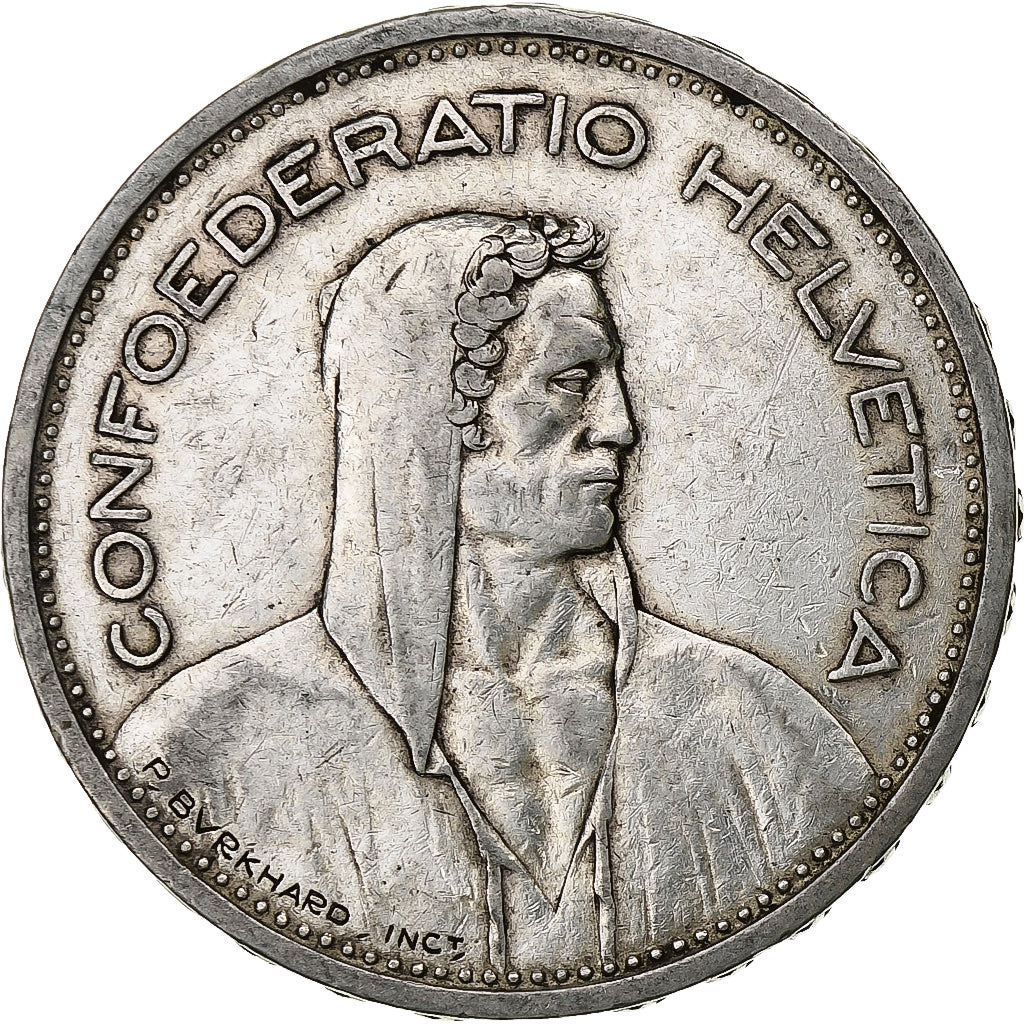 Switzerland, 5 Francs, Herdsman, 1931, Bern, Silver, VF(30-35), KM:40