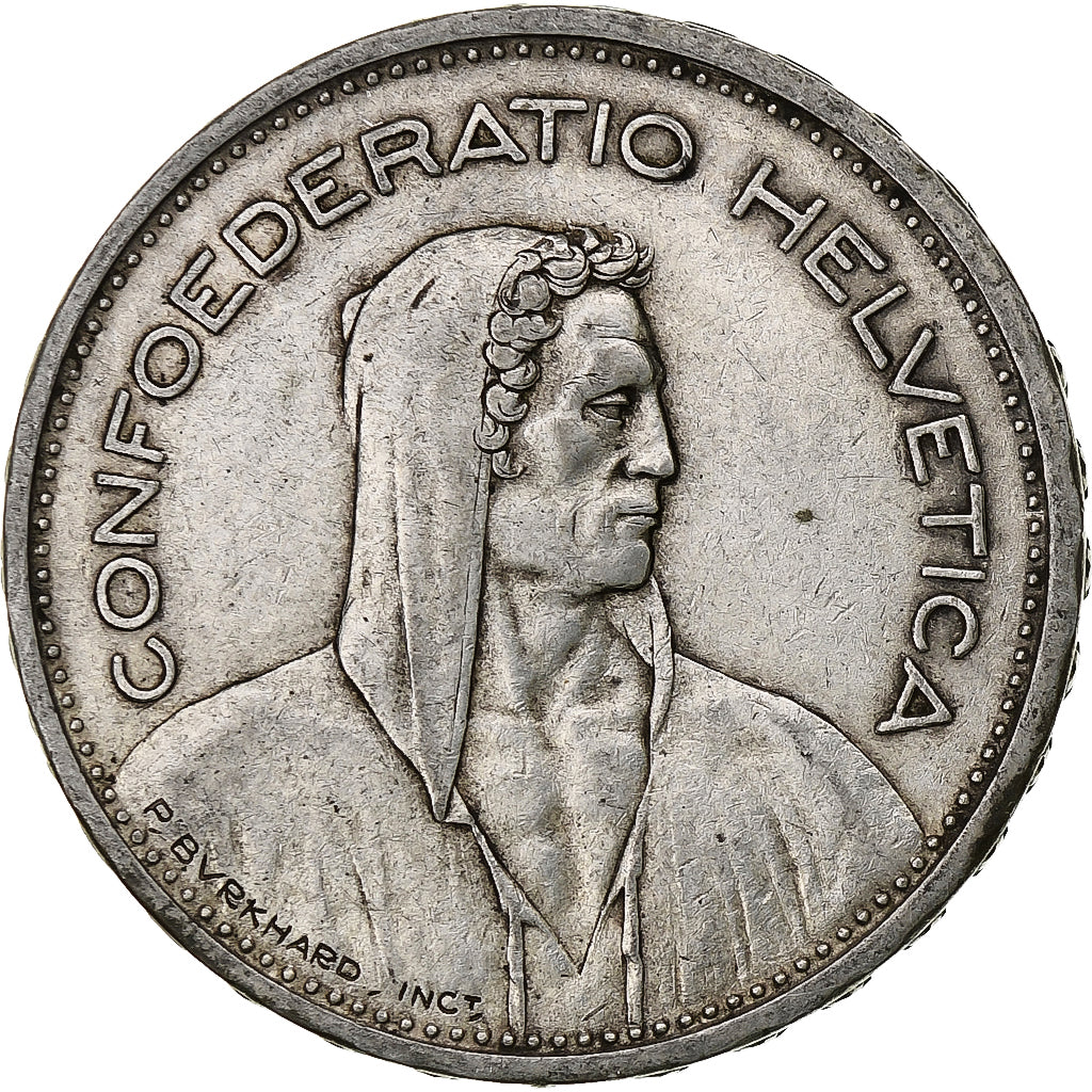 Switzerland, 5 Francs, Herdsman, 1931, Bern, Silver, EF(40-45), KM:40