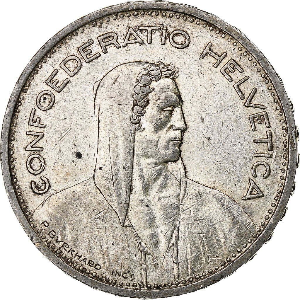 Switzerland, 5 Francs, Herdsman, 1931, Bern, Silver, EF(40-45), KM:40