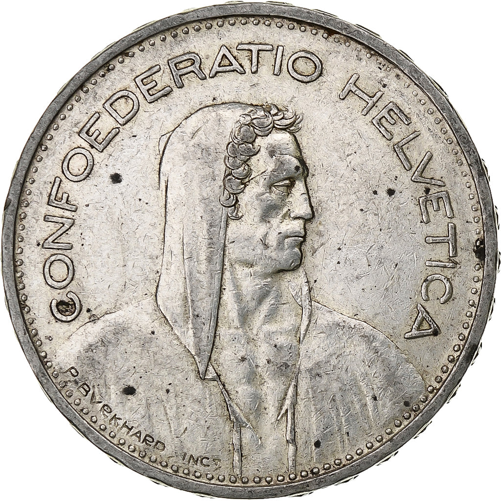 Switzerland, 5 Francs, Herdsman, 1932, Bern, Silver, VF(20-25), KM:40