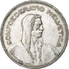 Switzerland, 5 Francs, Herdsman, 1932, Bern, Silver, AU(50-53), KM:40