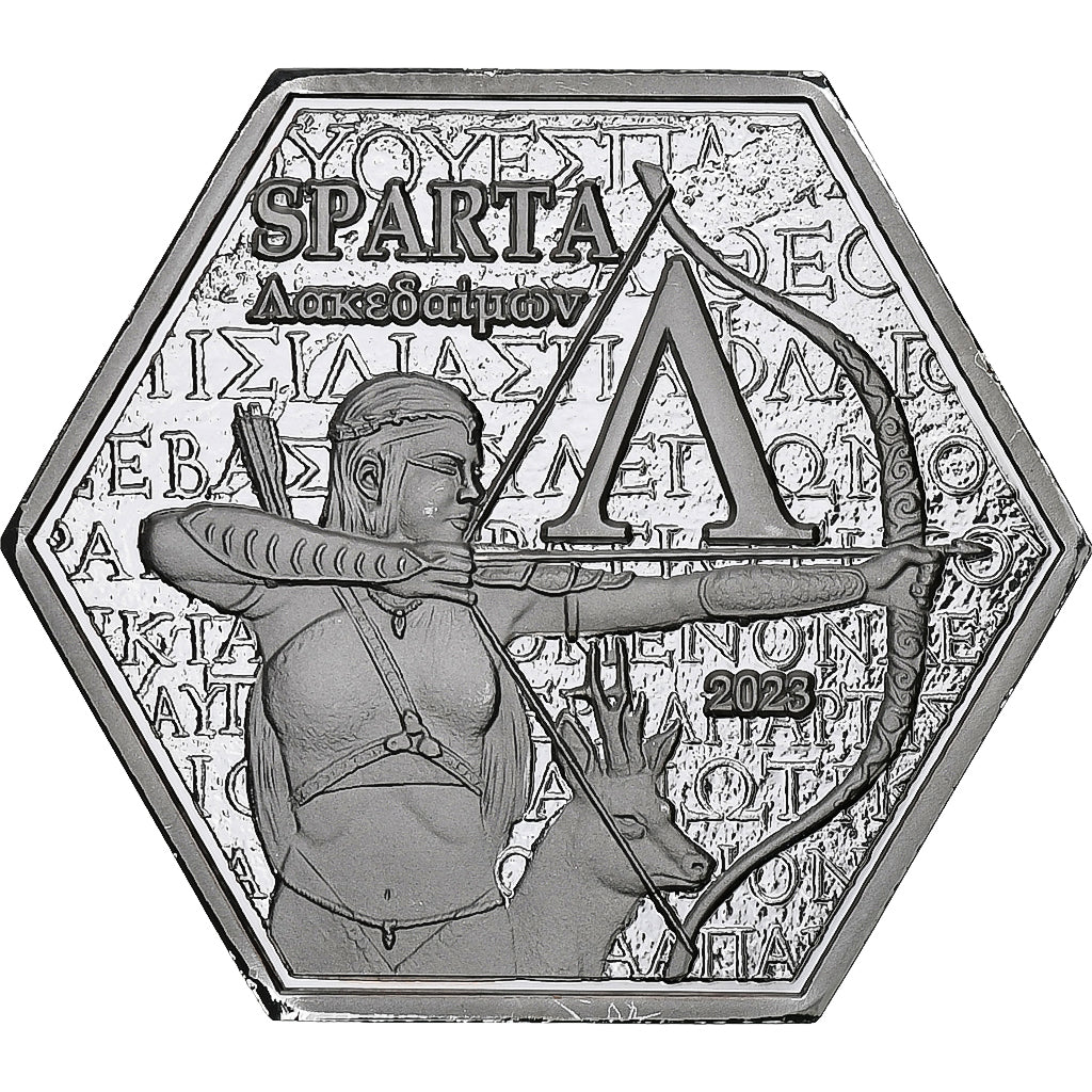 Griechenland, Tetradrachm, Sparta, 2023, Silver plated copper-nickel, STGL