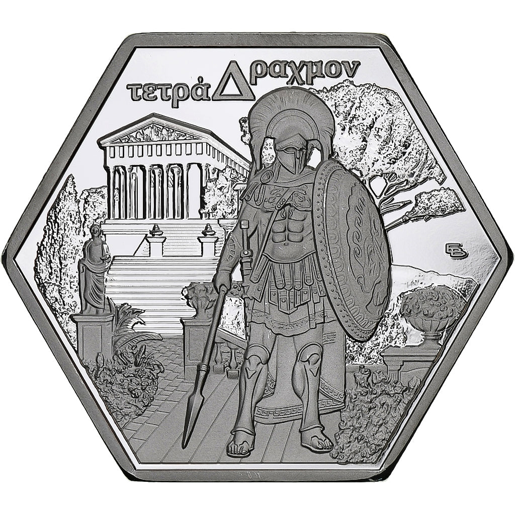 Griechenland, Tetradrachm, Sparta, 2023, Silver plated copper-nickel, STGL