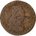 Francja, Louis XIV, Liard, 1655, Miedź, VF(20-25), Gadoury:80